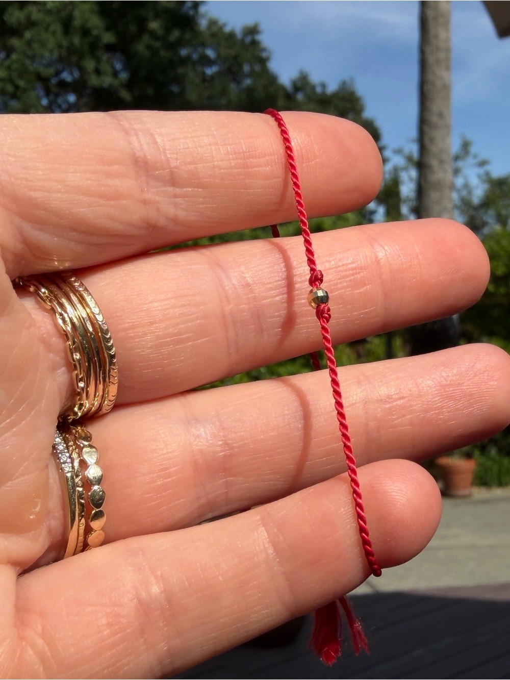Red string bracelet